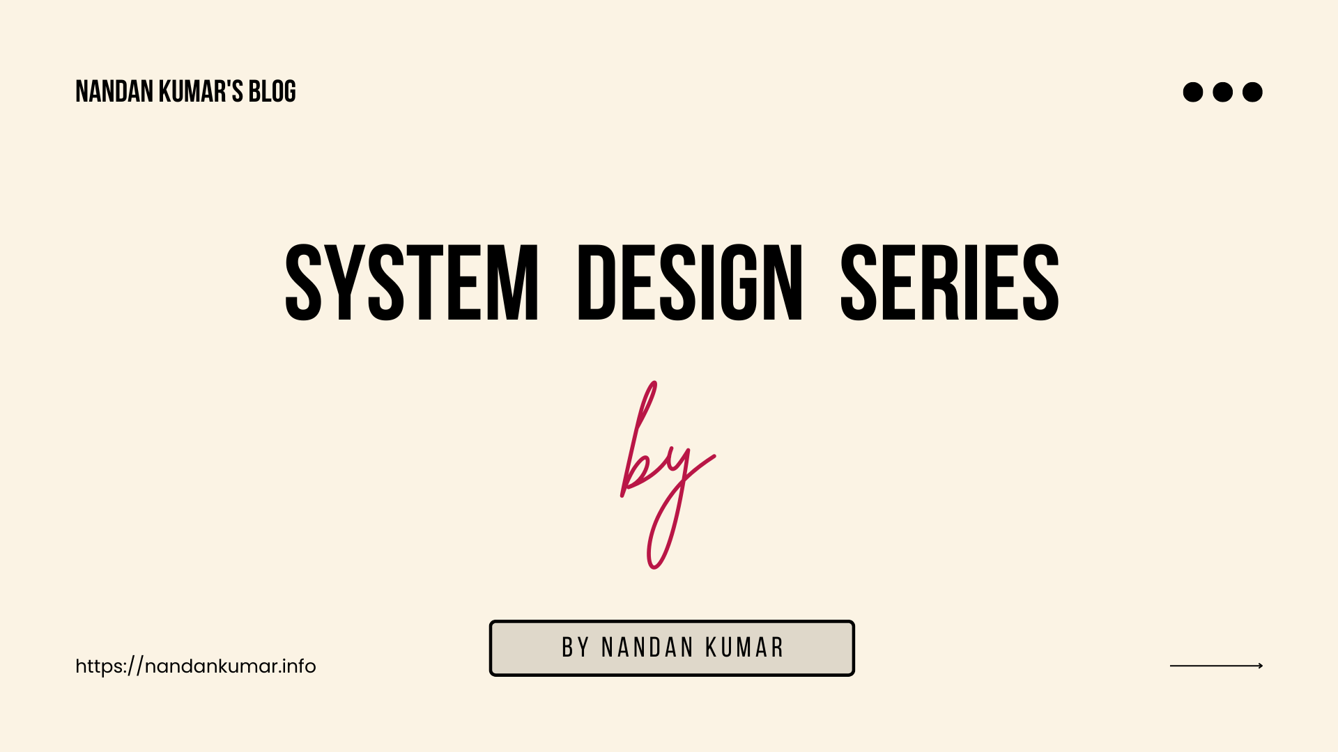 System Design series cover